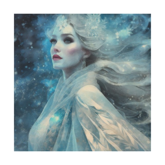 Ethereal Frozen Snow Queen Fantasy Art (Front)