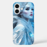 Ethereal Frozen Snow Queen Fantasy Art iPhone 16 Case