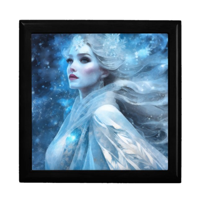 Ethereal Frozen Snow Queen Fantasy Art Gift Box (Front)