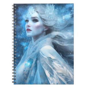 Ethereal Frozen Snow Queen Fantasy Art Notebook