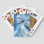 Ethereal Frozen Snow Queen Fantasy Art Poker Cards