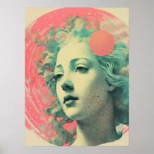 Ethereal Fusion: Vibrant Elegance Poster