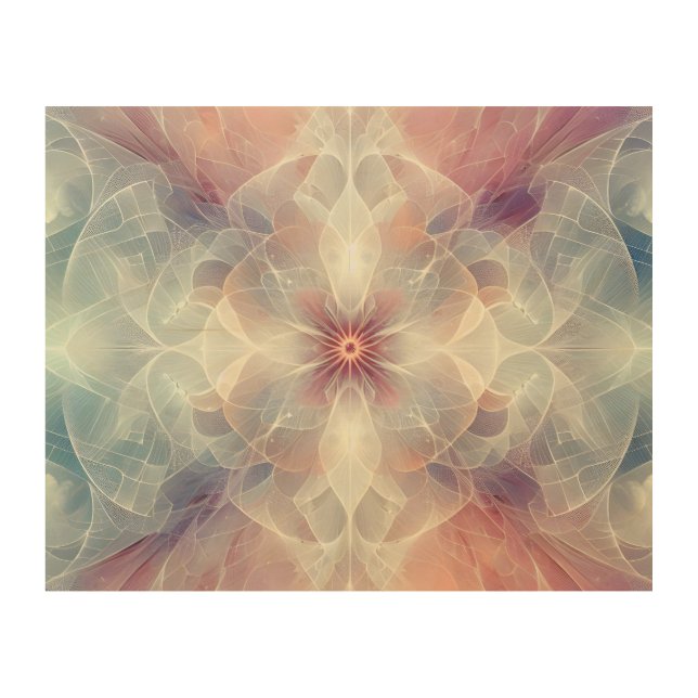 Ethereal Geometry Wood Wall Art (Front)