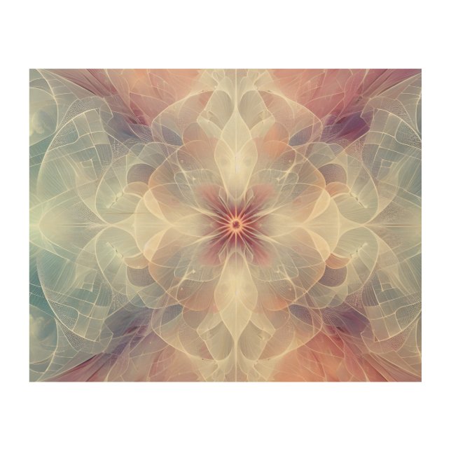 Ethereal Geometry Wood Wall Art (Front)