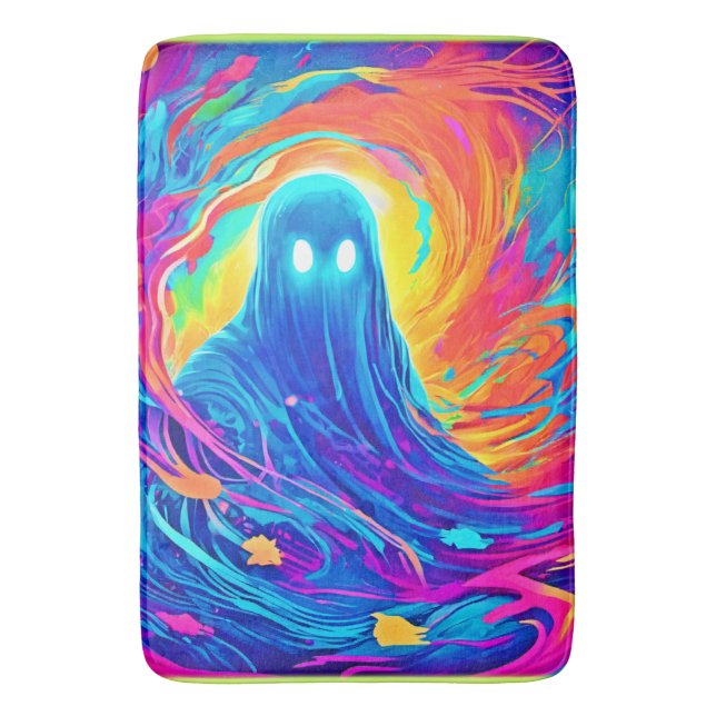 Ethereal Ghostly Creation Bath Mat (Front Vertical)