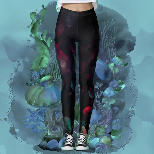 Ethereal Glow Jellyfish Leggings