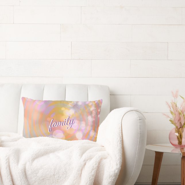 Ethereal Glow Spirals and Light Throw Pillow (Couch)