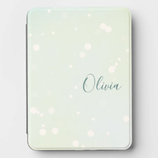 Ethereal Green Galaxy Style with Name Kindle Cover