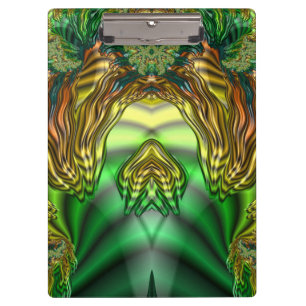 ETHEREAL! Green, Orange, Black, Yellow and Gray Clipboard