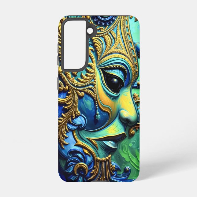 Ethereal Guardian: Fusion of Elements Samsung Galaxy Case (Back)