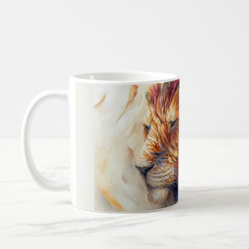 Ethereal Guardian  The feathered Lions Realm Coffee Mug