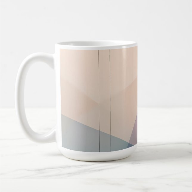 Ethereal Harmony Summary Modern Pastel Color Art Coffee Mug (Left)