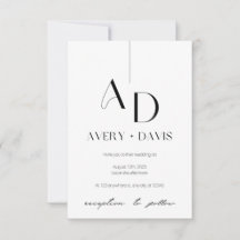 Ethereal Harmony wedding invitation