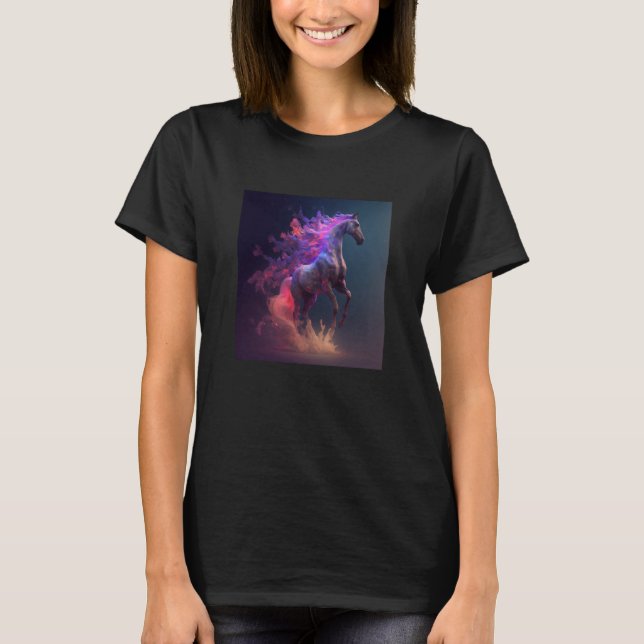 Ethereal Horse Horseback Riding Trail Riding Loves T-Shirt (Front)