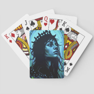 Ethereal King: Fusion of Art and Fantasy Poker Cards