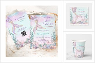 Ethereal Little Mermaid Under the Sea Baby Shower