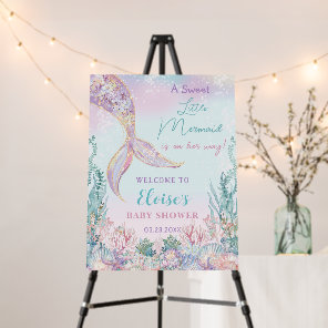 Ethereal Little Mermaid Under the Sea Baby Shower Foam Board