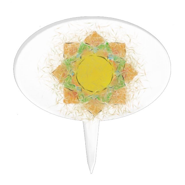 Ethereal Lotus Flower Cake Topper (Front)