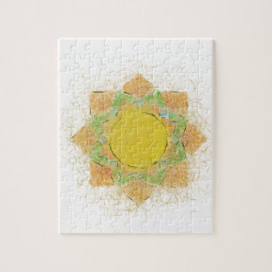 Ethereal Lotus Flower Jigsaw Puzzle