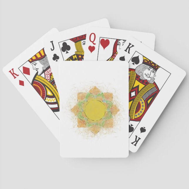 Ethereal Lotus Flower Poker Cards (Back)