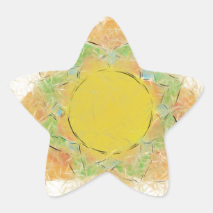 Ethereal Lotus Flower Star Sticker