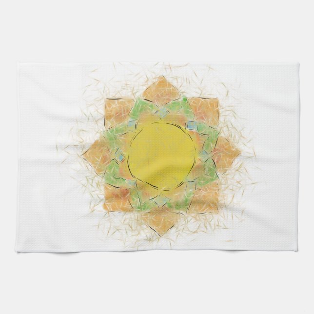 Ethereal Lotus Flower Towel (Horizontal)