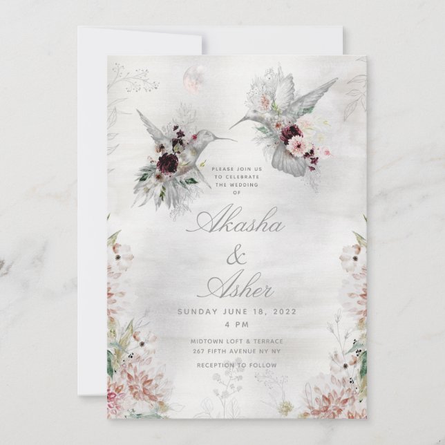 Ethereal Love Wedding Invitation Suite (Front)