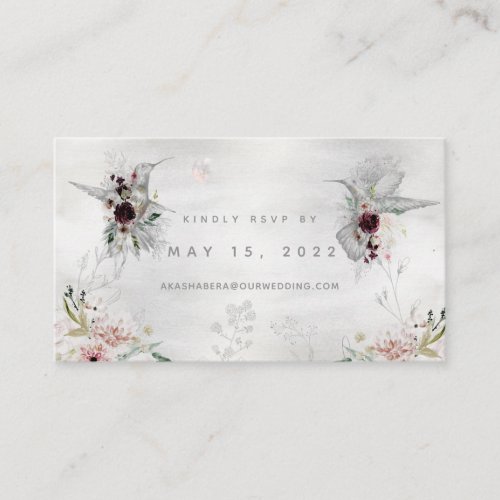 Ethereal Love Wedding Online RSVP Card