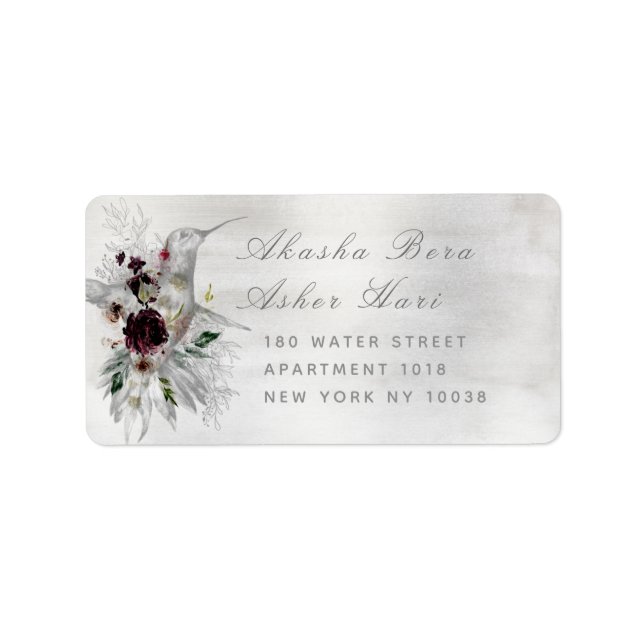 Ethereal Love Wedding RSVP Return Envelope Label (Front)