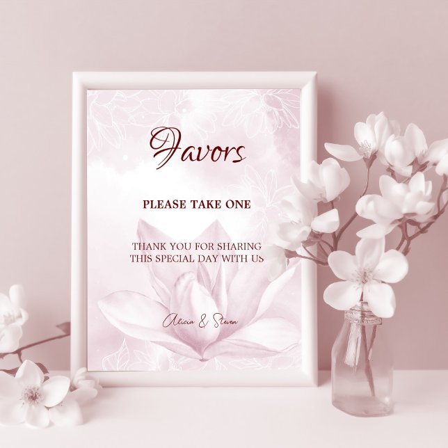Ethereal Magnolia Flower, Wedding Favors Poster (Creator Uploaded)