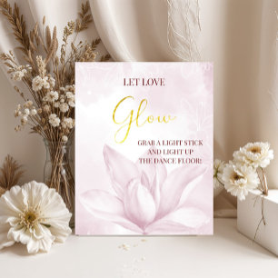 Ethereal Magnolia Flower, Wedding Glow Poster