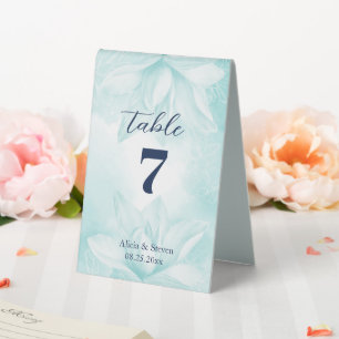 Ethereal Magnolia Flower, Wedding Table Tent