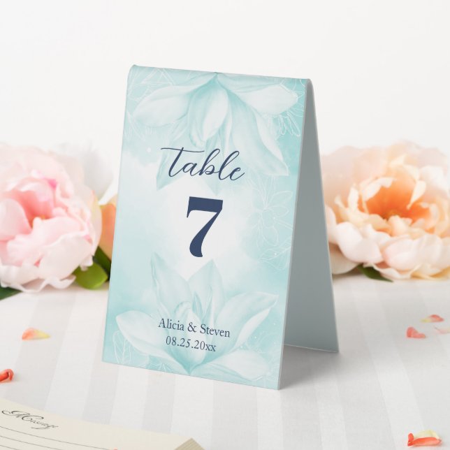 Ethereal Magnolia Flower, Wedding  Table Tent (In SItu (Wedding))