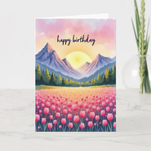 Ethereal Meadow Birthday Card