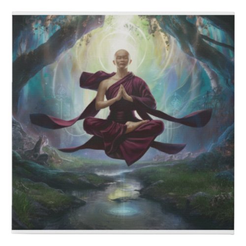 Ethereal Meditation Faux Canvas Print