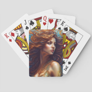 Ethereal Mermaid Art Print Fantasy Underwater Sea Poker Cards