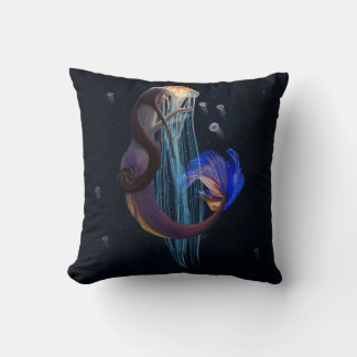 Ethereal Mermaid Throw Pillow
