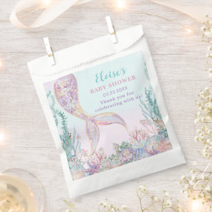 Ethereal Mermaid Under the Sea Baby Shower Favor Bag