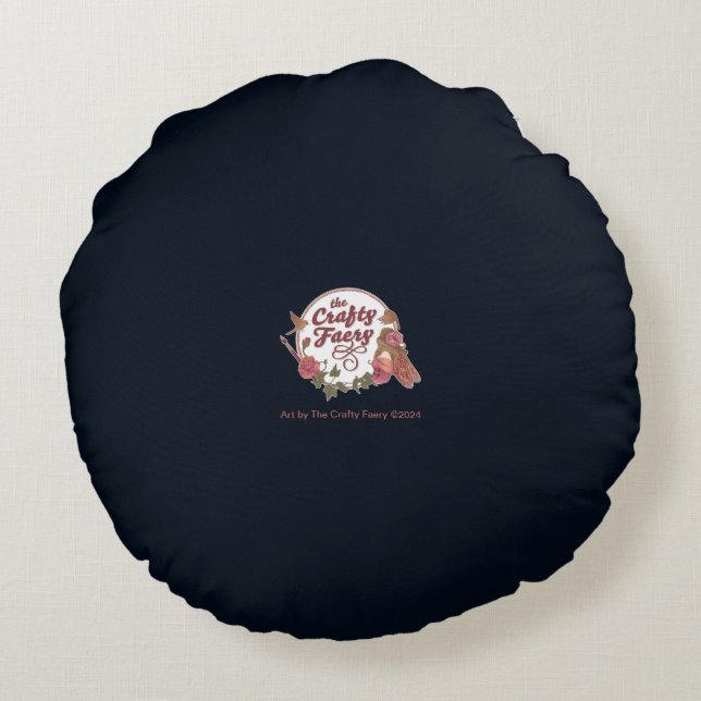 Ethereal Mermail Round Pillow (Back)