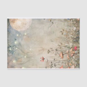 Ethereal Moonlight in the Fairy Garden Decoupage Tissue Paper