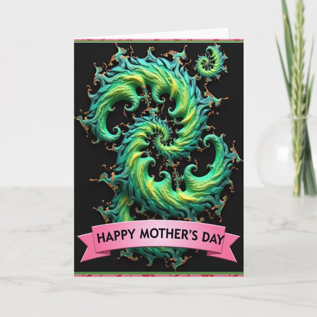 Ethereal Mothers Day Fractal Card (Front)