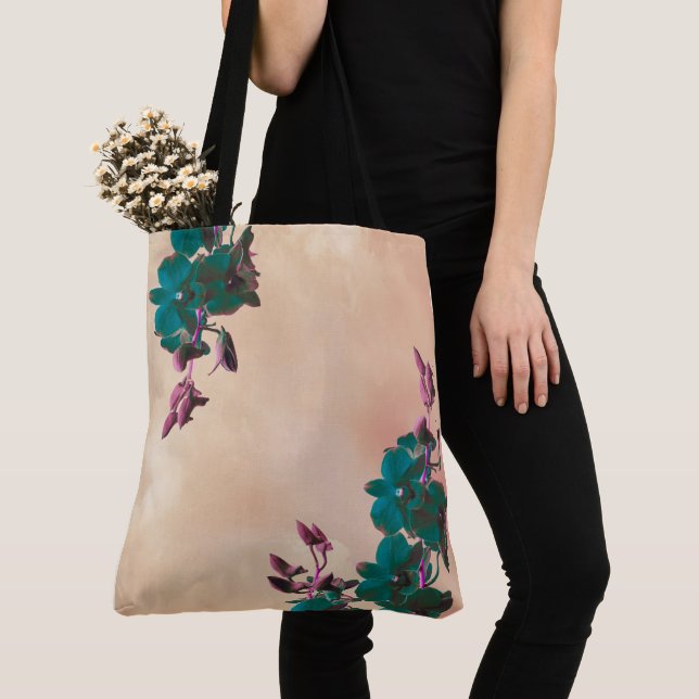Ethereal Orchids Tote Bag (Close Up)
