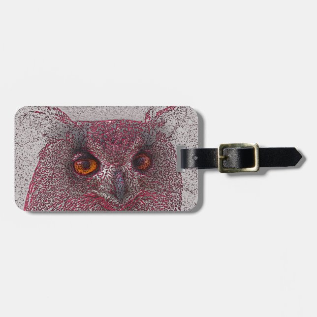 Ethereal Owl Luggage Tag (Front Horizontal)