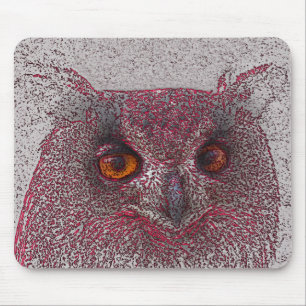 Ethereal Owl Mouse Pad