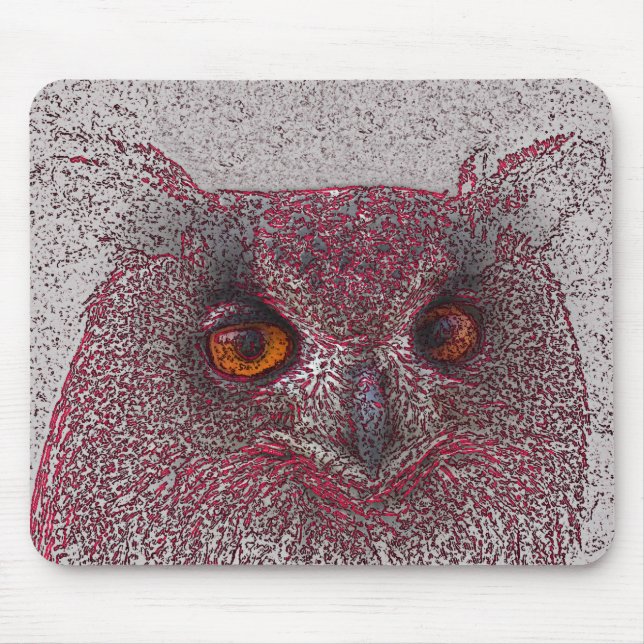 Ethereal Owl Mouse Pad (Front)