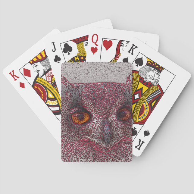 Ethereal Owl Poker Cards (Back)