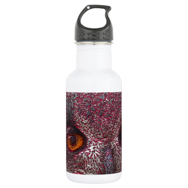 Ethereal Owl Stainless Steel Water Bottle (Front)