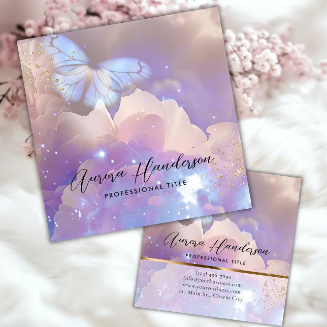 Ethereal Peony Butterfly Calling Card (Creator Uploaded)