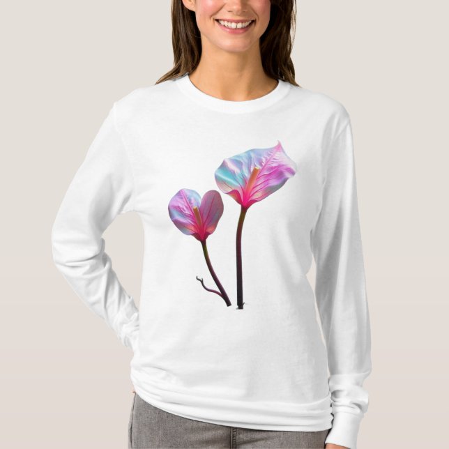 ethereal pink flowers T-Shirt (Front)
