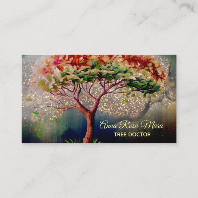 *~* Ethereal  QR TREE Fantasy AP82 Business Card (Front)